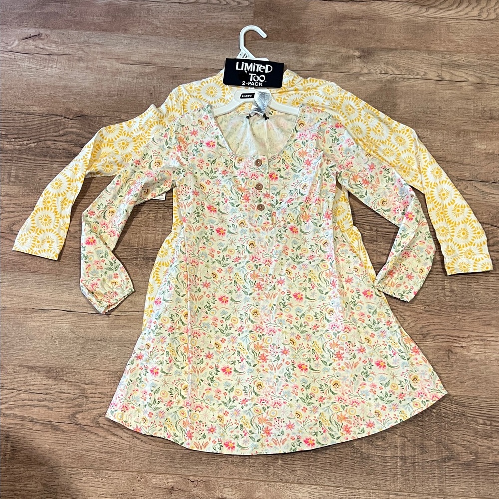 LIMITED TOO | 2-pack floral L/S dresses sz 8, 10, 12